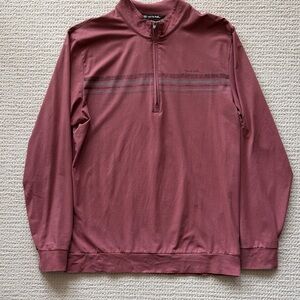 Travis Mathew Maroon Zip-Up Pullover